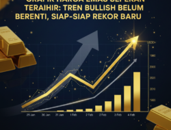 Grafik Harga Emas Sepekan Terakhir: Tren Bullish Belum Berhenti, Siap-Siap Rekor Baru